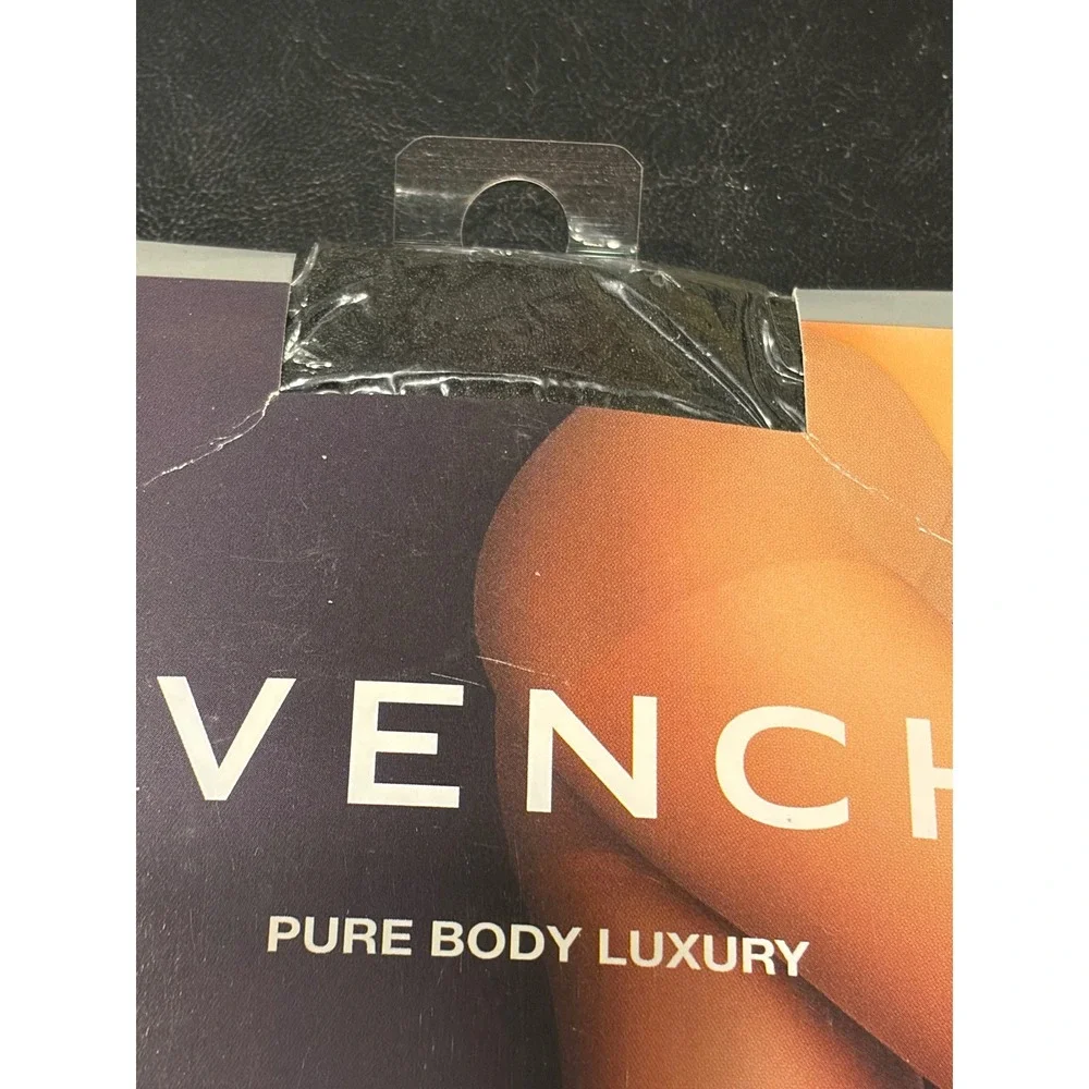 Givenchy Essentials Silken Sheer Lace Top Tights Black Size CD 01080 Made in USA